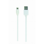 Gembird CC-USB2-AMLM-W-1M lightning cable White