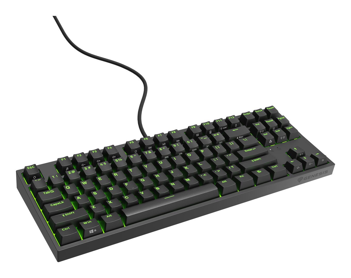 GNS GENESIS Thor 404 TKL keyboard Gaming USB QWERTY US English Black