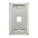 Leviton 43080-1L1 wall plate/switch cover Stainless steel