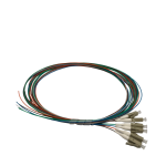 4Cabling Fibre Pigtail LC OM1 Multimode 2m - 6 Pack Rainbow