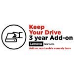 Lenovo Keep Your Drive Add On - Extended service agreement - 3 years - for ThinkCentre Edge 93z, ThinkCentre M90a, M90a Gen 3, M910z, M920z AIO, M93z, X1