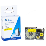 G&G 16822 labelprinter-tape Zwart op geel XR