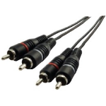 Schwaiger CIK5415 audio kabel 1,5 m 2 x RCA Zwart
