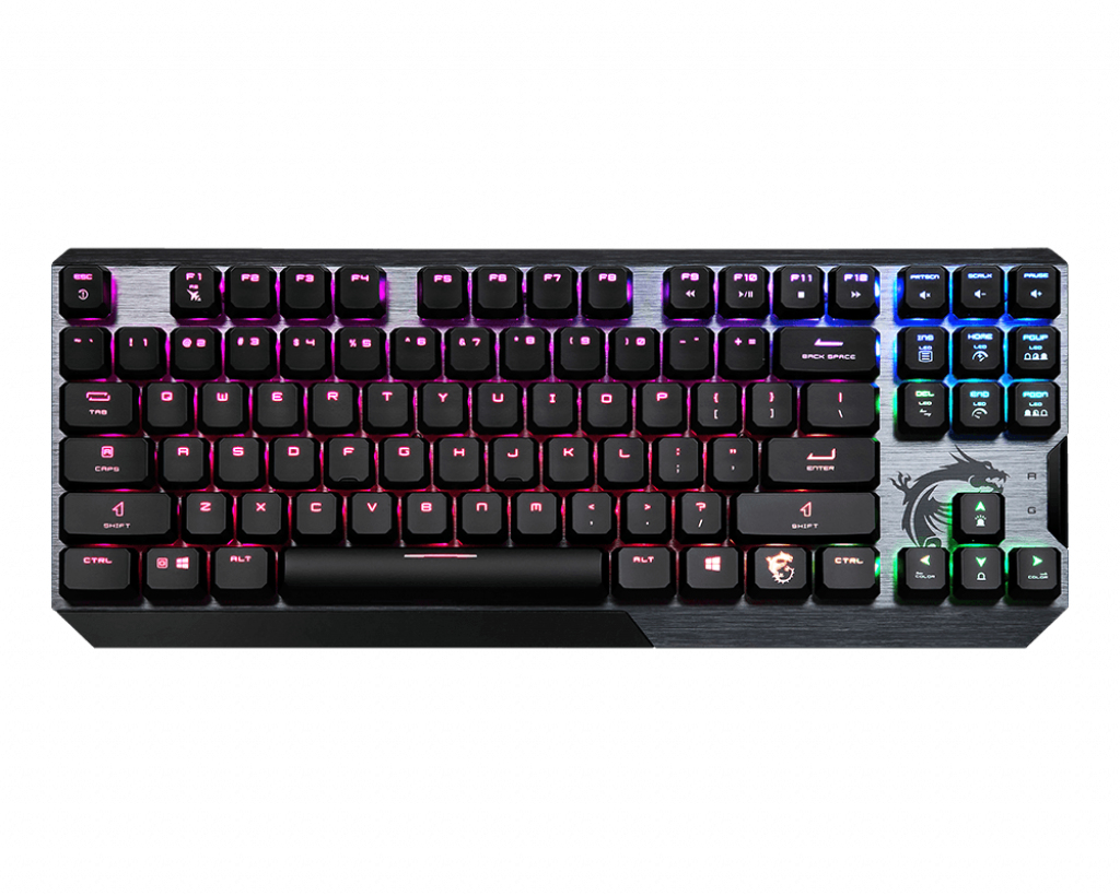 Image of MSI VIGOR GK50 LOW PROFILE TKL Mechanical Gaming Keyboard...