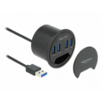 DeLOCK 64153 interface hub USB 3.2 Gen 1 (3.1 Gen 1) Type-A 5000 Mbit/s Zwart