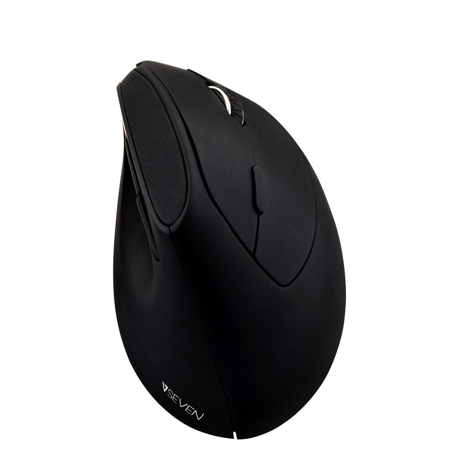 V7 MW500 Vertical Ergonomic 6-Button Wireless Optical Mouse with adjustable DPI - Black