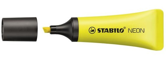 Image of STABILO NEON marker 1 pc(s) Chisel tip Yellow