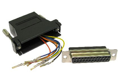 Cables Direct Women's Black Ut-156 Cable Gender Changer D 25 Rj-45