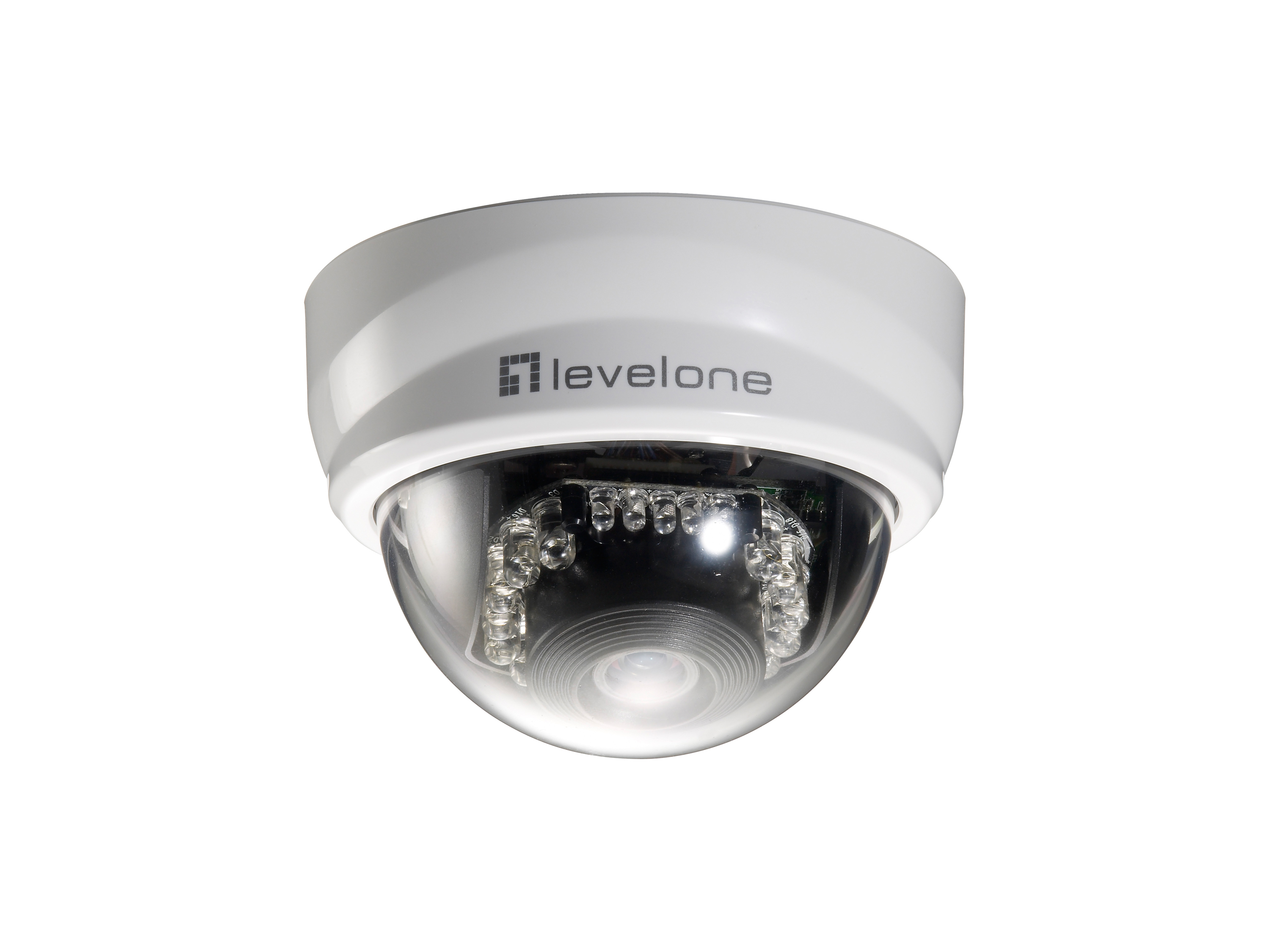 Image of LevelOne Fixed Dome IP Network Camera, 2-Megapixel, 802.3af PoE,...