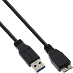 InLine USB 3.2 Gen.1 Cable Type A male / Micro B male, black, 1.5m