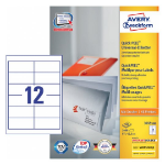 Avery 3659-200 self-adhesive label Rounded rectangle Permanent White 2400 pc(s)