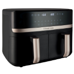 Russell Hobbs SatisFry Dual Basket HeiÃŸluftfritteuse Double 9 L Stand-alone 2800 W Hot air fryer Black