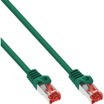 InLine Patch Cable S/FTP PiMF Cat.6 250MHz copper halogen free green 15m