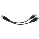 Astrotek USB A M/M+F USB cable 0.3 m 2 x USB Black