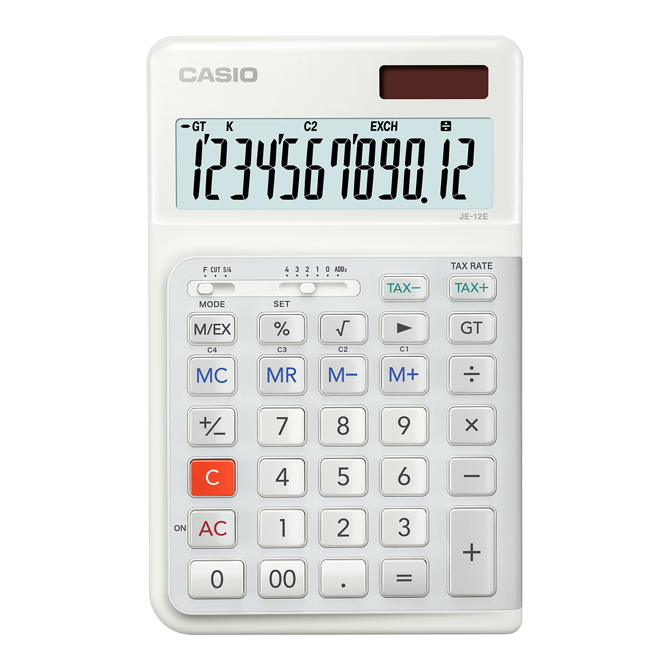 Casio JE-12E-WE calculator Desktop Basic White