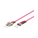 Alcasa 10m SC/ST InfiniBand/fibre optic cable Violet