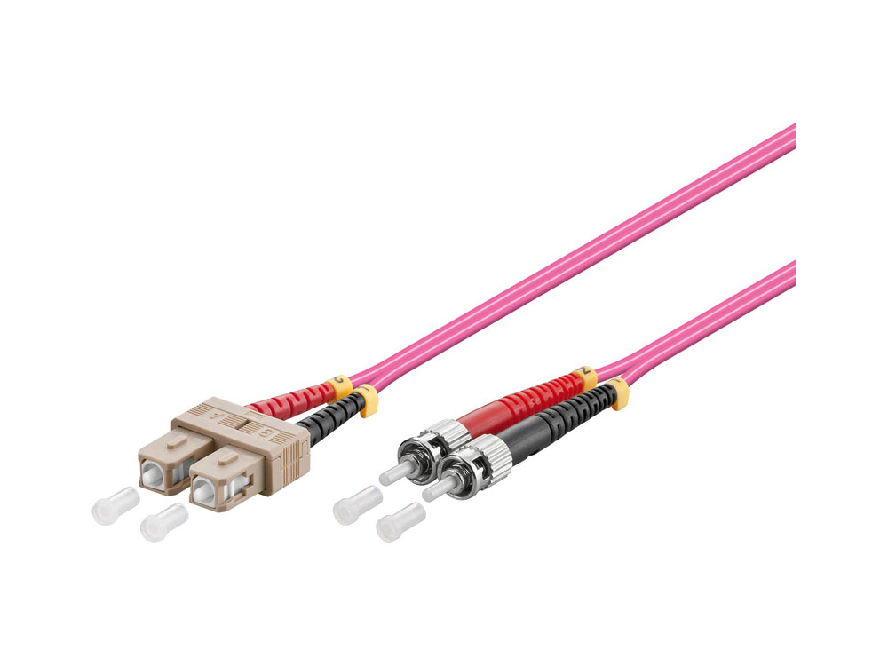 Alcasa 10m SC/ST InfiniBand/fibre optic cable Violet