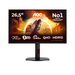 AOC G4 Q27G4ZDR computer monitor 67,3 cm (26.5") 2560 x 1440 Pixels Quad HD QD-OLED Zwart, Rood
