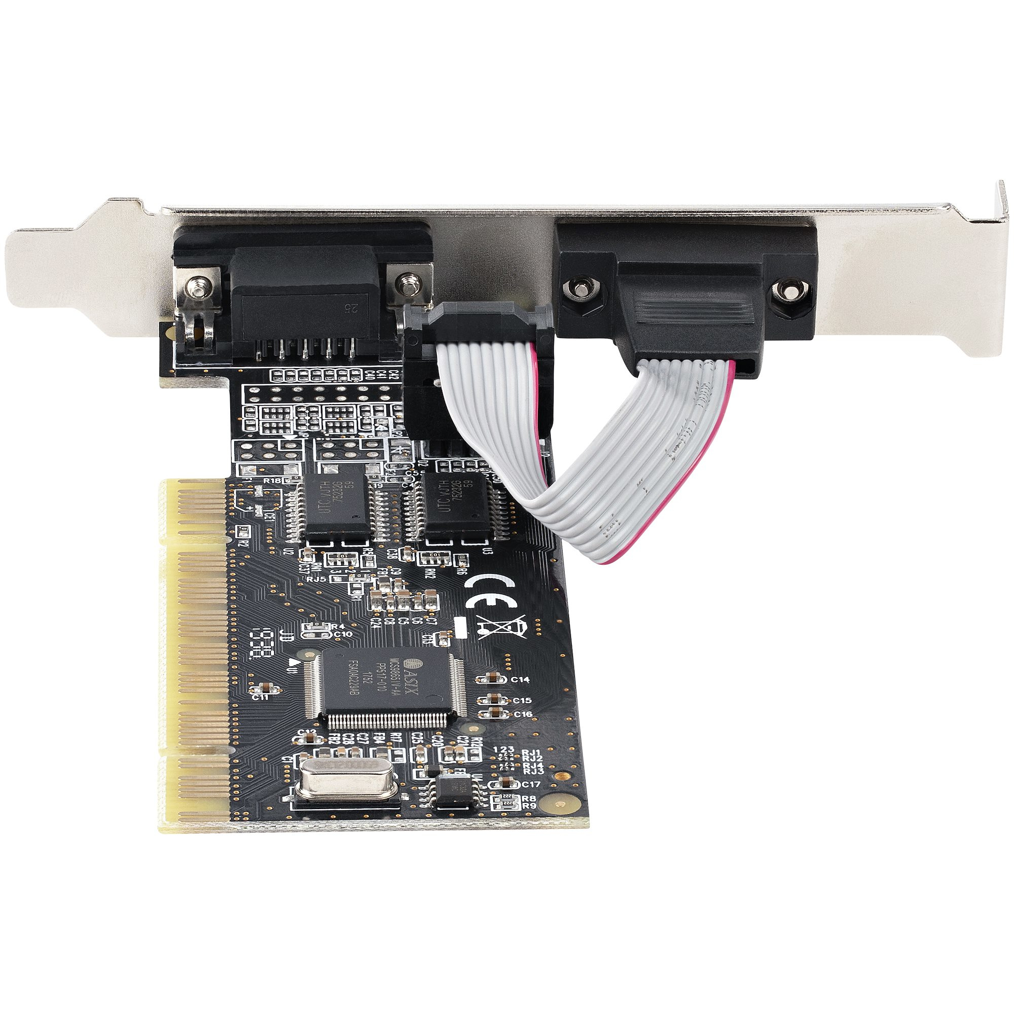 StarTech.com 2-Port PCI RS232 Serial Adapter Card - PCI Serial Port Expansion Controller Card - PCI to Dual Serial DB9 Card - Standard (Installed) & Low Profile Brackets - Windows/Linux