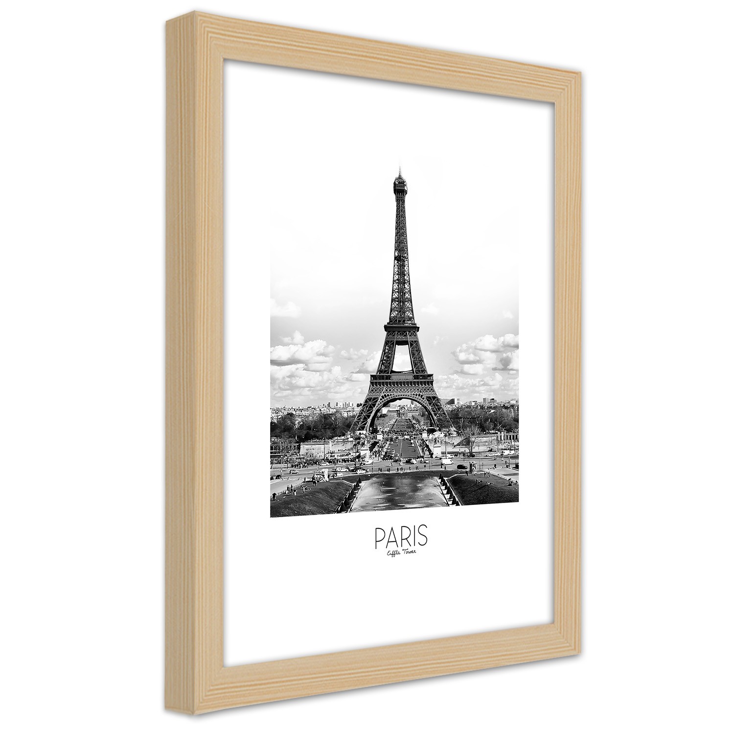 Caro Picture in natural frame, The iconic eiffel tower
