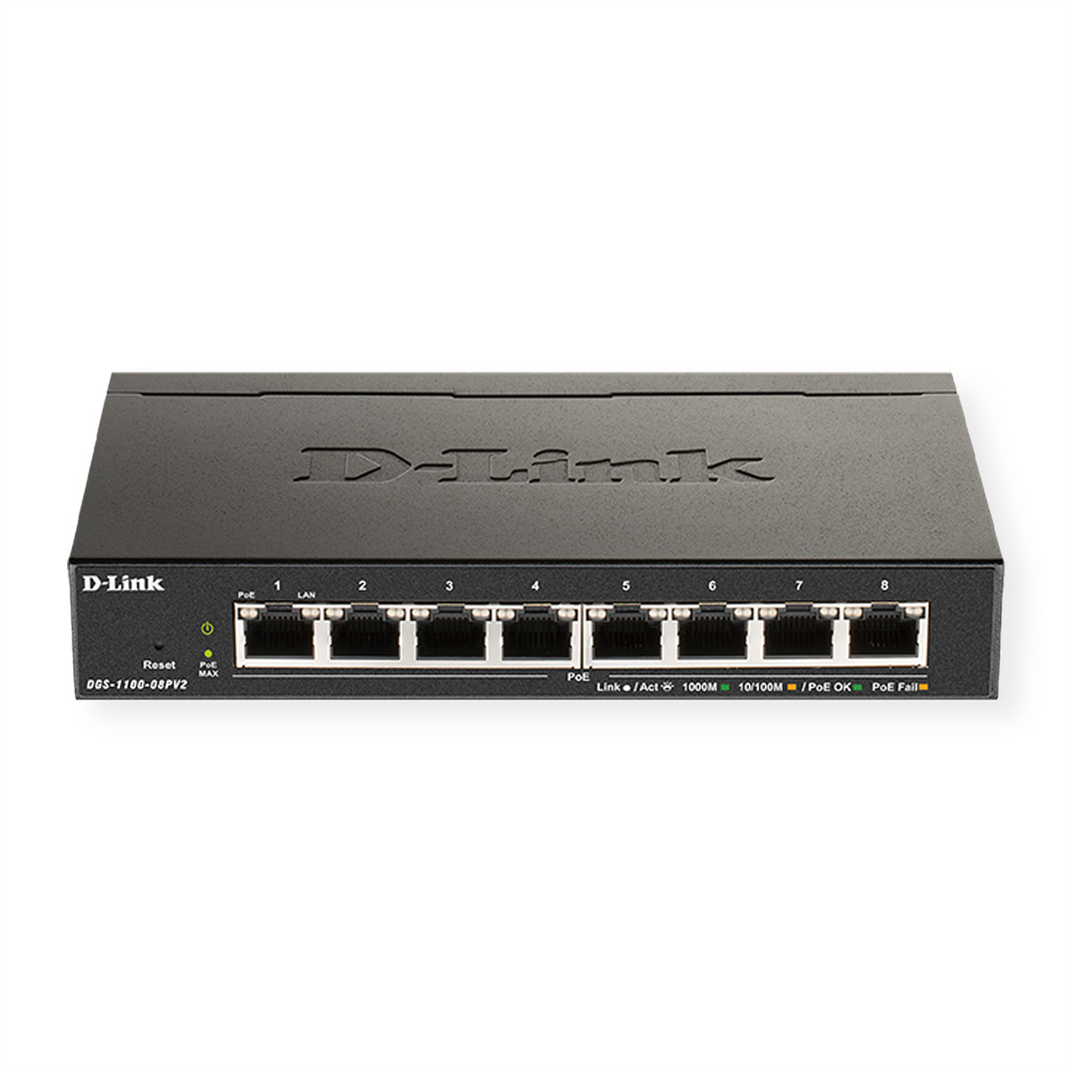 Image of D-Link DGS 1100-08PV2 - Switch - Smart - 8 x 10/100/1000 PoE - - 1...