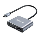 BRobotix 6000687 base para laptop o replicador de puertos USB 3.2 Gen 1 (3.1 Gen 1) Type-C Plata