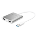 j5create JUA365 USB™ 3.0 to Dual HDMI Multi-Monitor Adapter, Silver