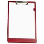 5Star 913659 clipboard PVC Red