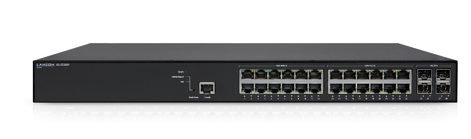 Lancom Systems GS-3528XP Managed L2/L3 Gigabit Ethernet (10/100/1000) Power over Ethernet (PoE) 1U Black