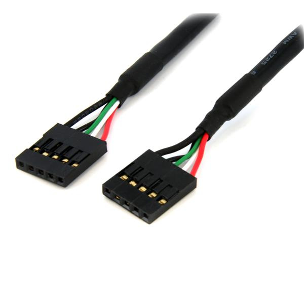 Image of StarTech.com 24in Internal 5 pin USB IDC Motherboard Header Cable F/F