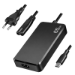 LogiLink Notebook power supply, fixed USB-C cable, 65W, slim, black
