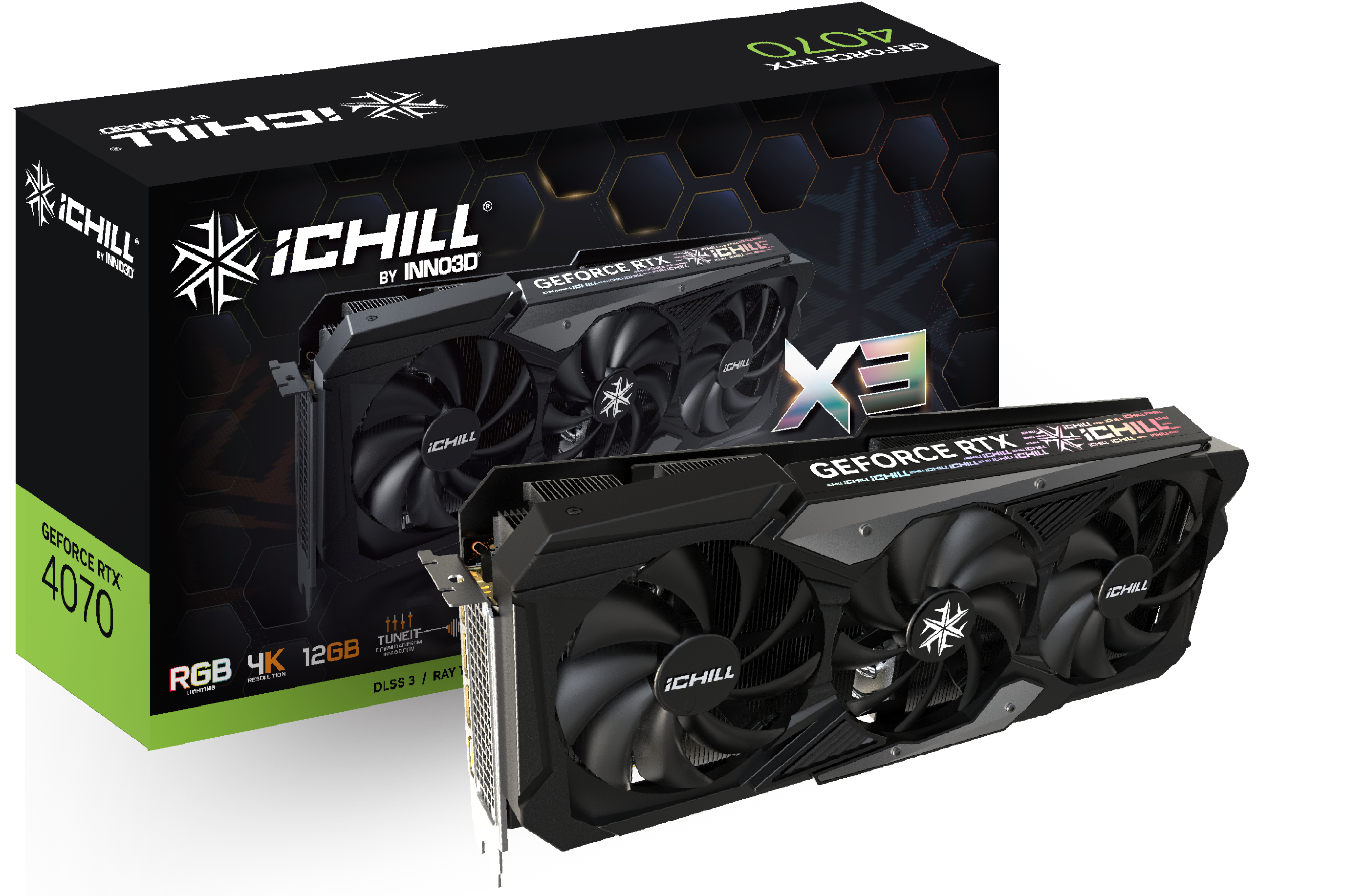 Image of Inno3D C40703-126XX-186148H graphics card NVIDIA GeForce RTX 4070...