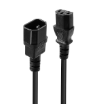 Lindy 0.5m IEC C14 to IEC C13 Mains Cable