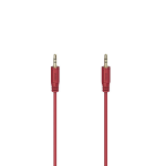 Hama Flexi-Slim audio cable 0.75 m 3.5mm Red