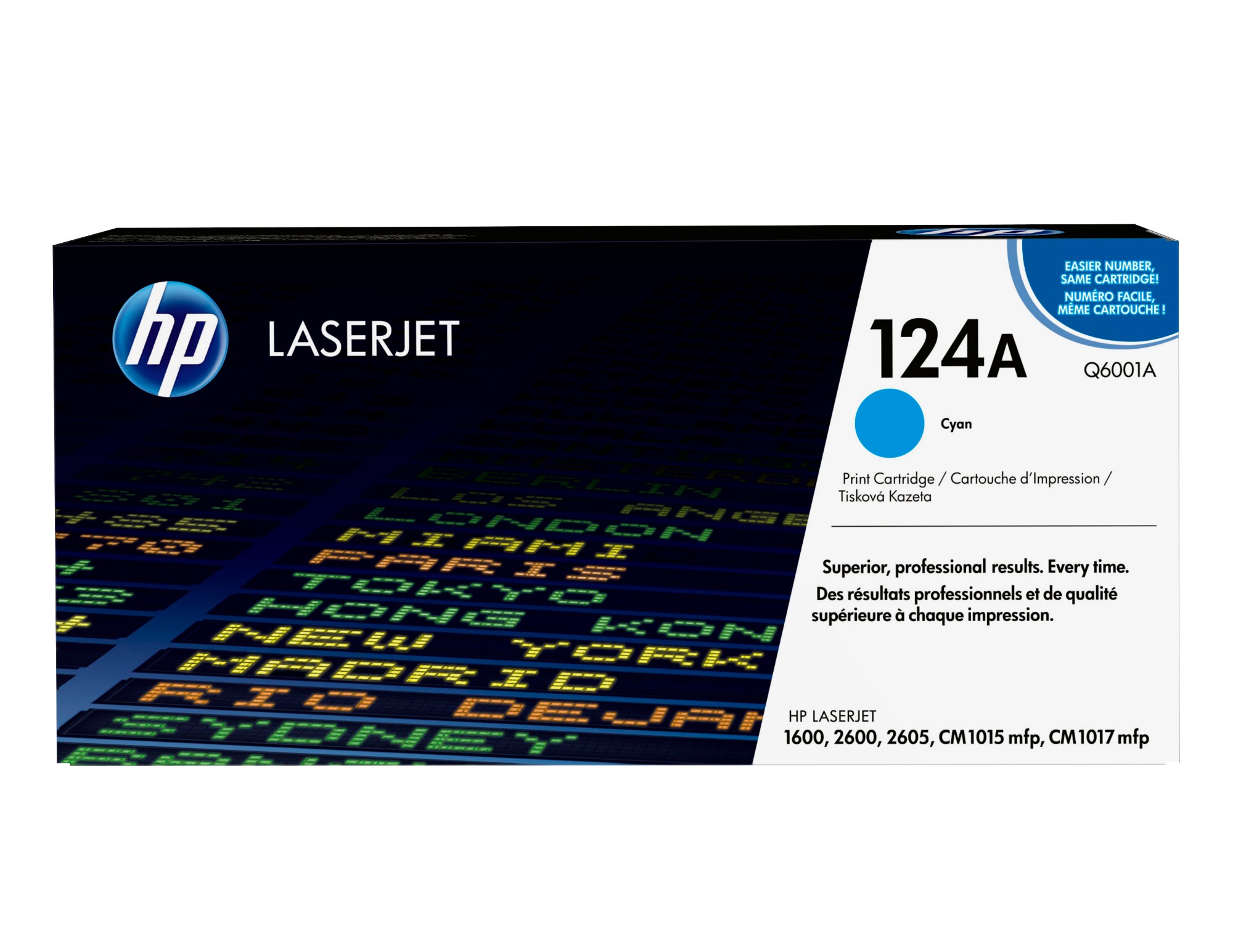 HP Q6001A/124A Toner cartridge cyan, 2K pages/5% for HP Color LaserJet 2600