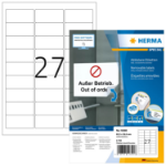 HERMA Removable labels A4 63.5x29.6 mm white Movables/removable paper matt 2700 pcs.