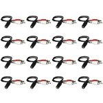 StarTech.com 12pcs 3.5mm Stereo Female Jack to 2 RCA Left-Right Male Plug Audio Adapter 12X