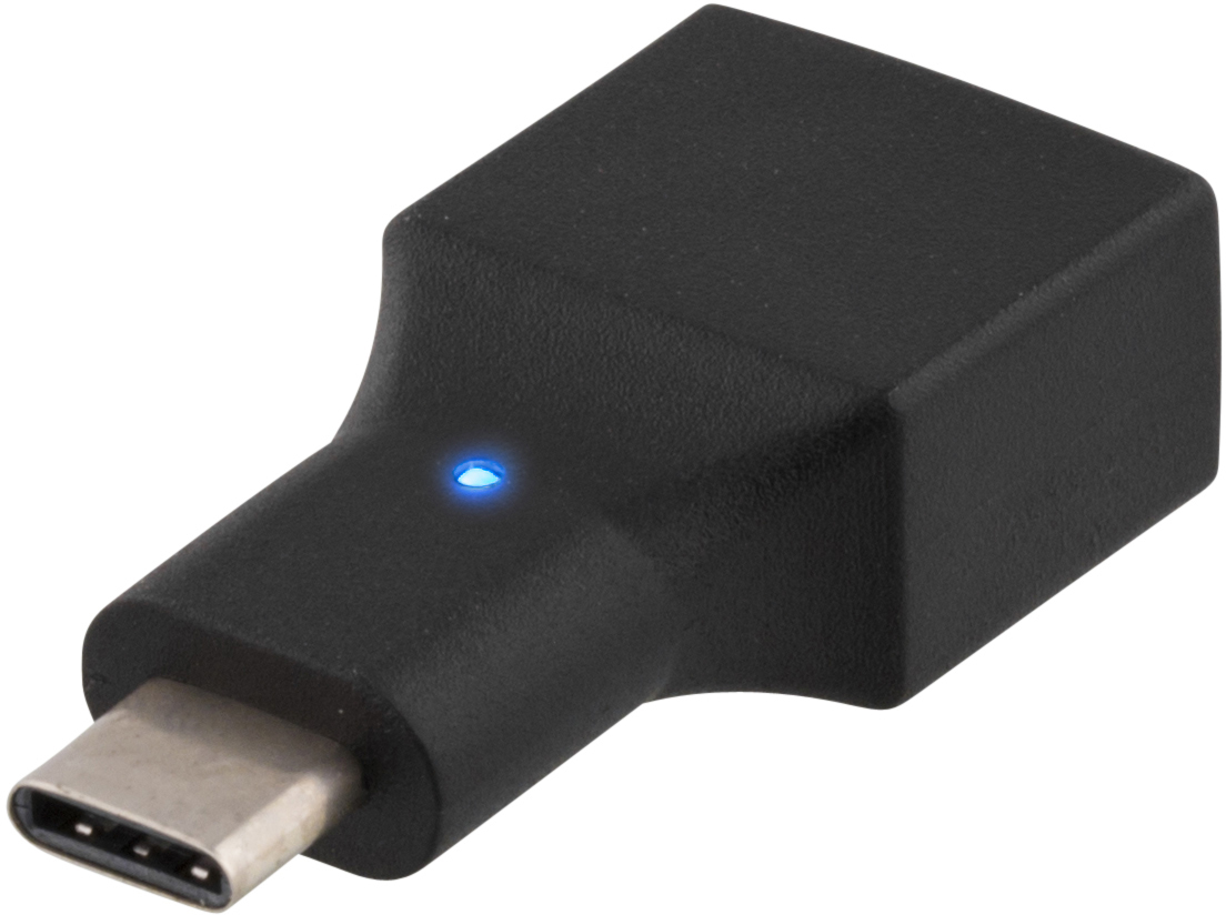 EU Product - USB 2.0 adapter, USB-C - USB-A female - black thumbnail