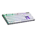 Cooler Master Peripherals SK653 keyboard Gaming Bluetooth QWERTZ German Silver, White