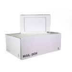 LSM Standard Mailing Box 245 x 145 x 43mm XSmall White (Pack 20) - 212111020