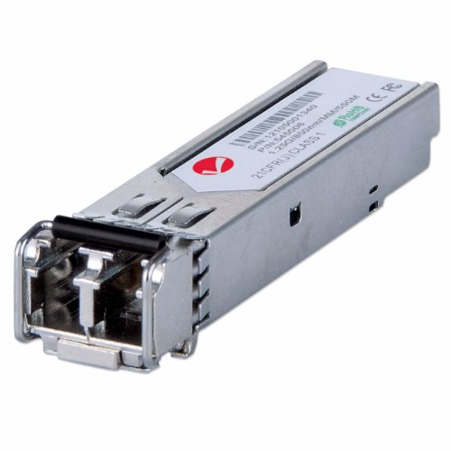 Intellinet Transceiver Module Optical, Gigabit Ethernet SFP Mini-GBIC, 1000Base-Sx (LC) Multi-Mode Port, 550m,MSA Compliant, Equivalent to Cisco GLC-SX-MM, Three Year Warranty