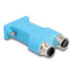 DeLOCK 60665 tussenstuk voor kabels D-Sub 2x M12 Blauw