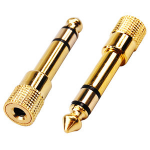 Monoprice 7169 cable gender changer 3.5mm 6.35mm Gold