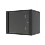 Lanview RWF09U45BL rack cabinet 9U Wall mounted rack Black