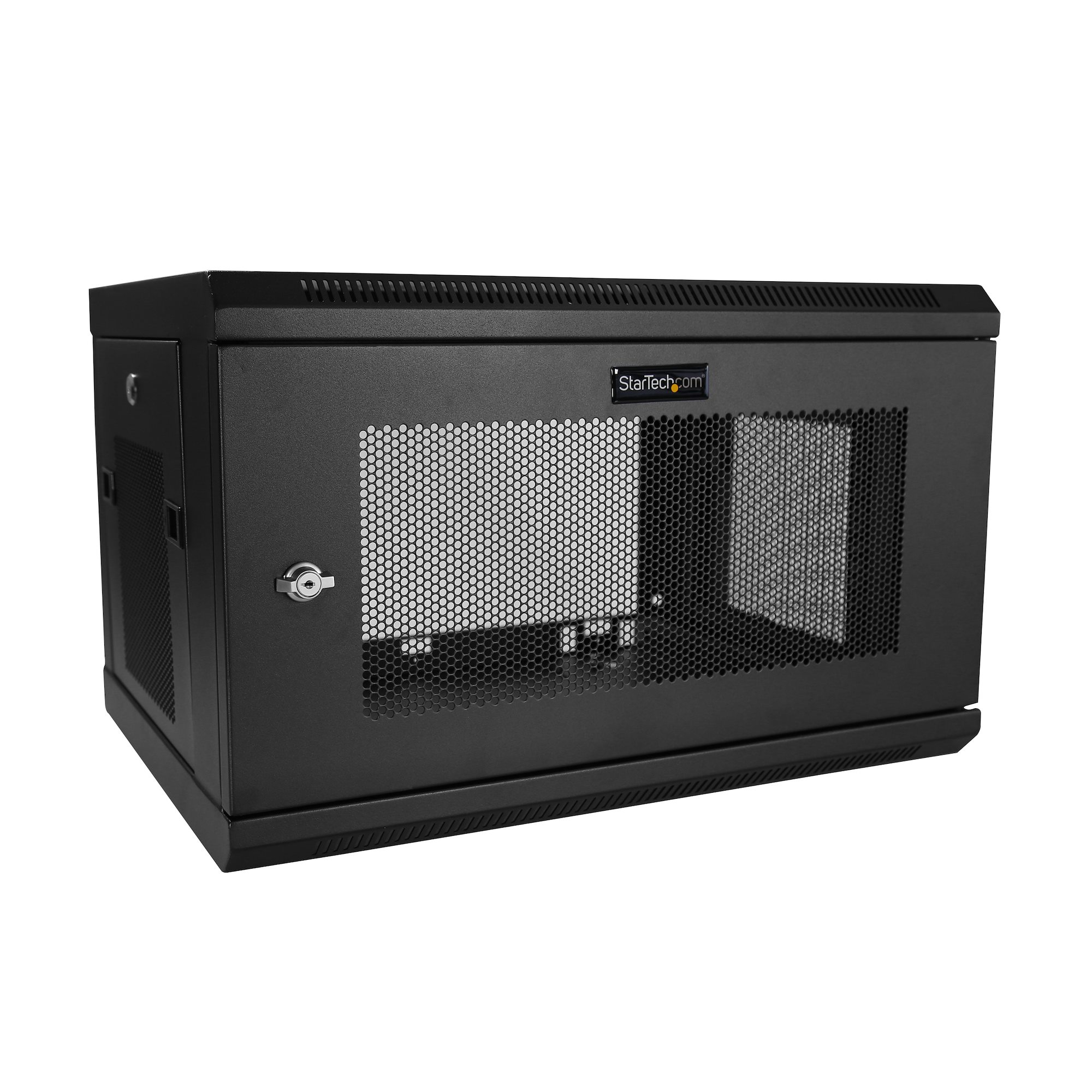 Image of StarTech.com 2-Post 6U Wall Mount Network Cabinet with 1U Shelf,...
