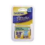 Brother M-721 DirectLabel black on green 9mm for Brother P-Touch M 9-12mm