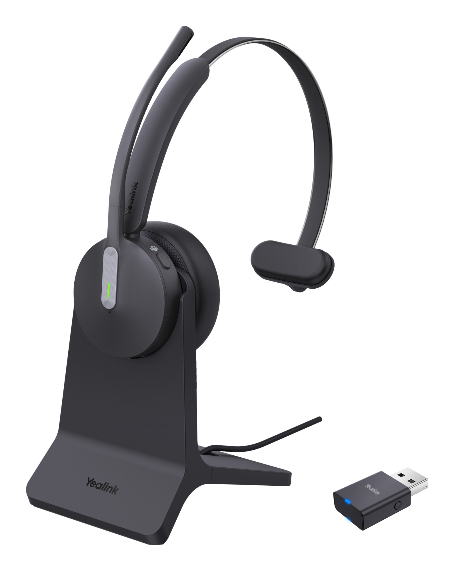 Photos - Mobile Phone Headset Yealink WH64 Hybird Mono with Charging Stand Teams Headset 1208698 