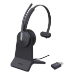Yealink WH64 Hybird Mono with Charging Stand Teams Headset Wireless Head-band Office/Call center USB Type-C Bluetooth Black