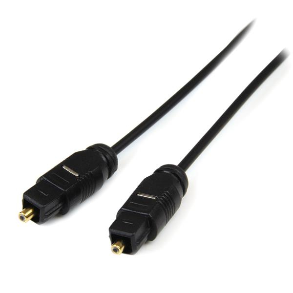 Image of StarTech.com 15 ft Thin Toslink Digital Optical SPDIF Audio Cable