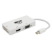 Tripp Lite P137-06N-HDV4KW video cable adapter 5.91" (0.15 m) Mini DisplayPort DVI-D + VGA (D-Sub) + HDMI White